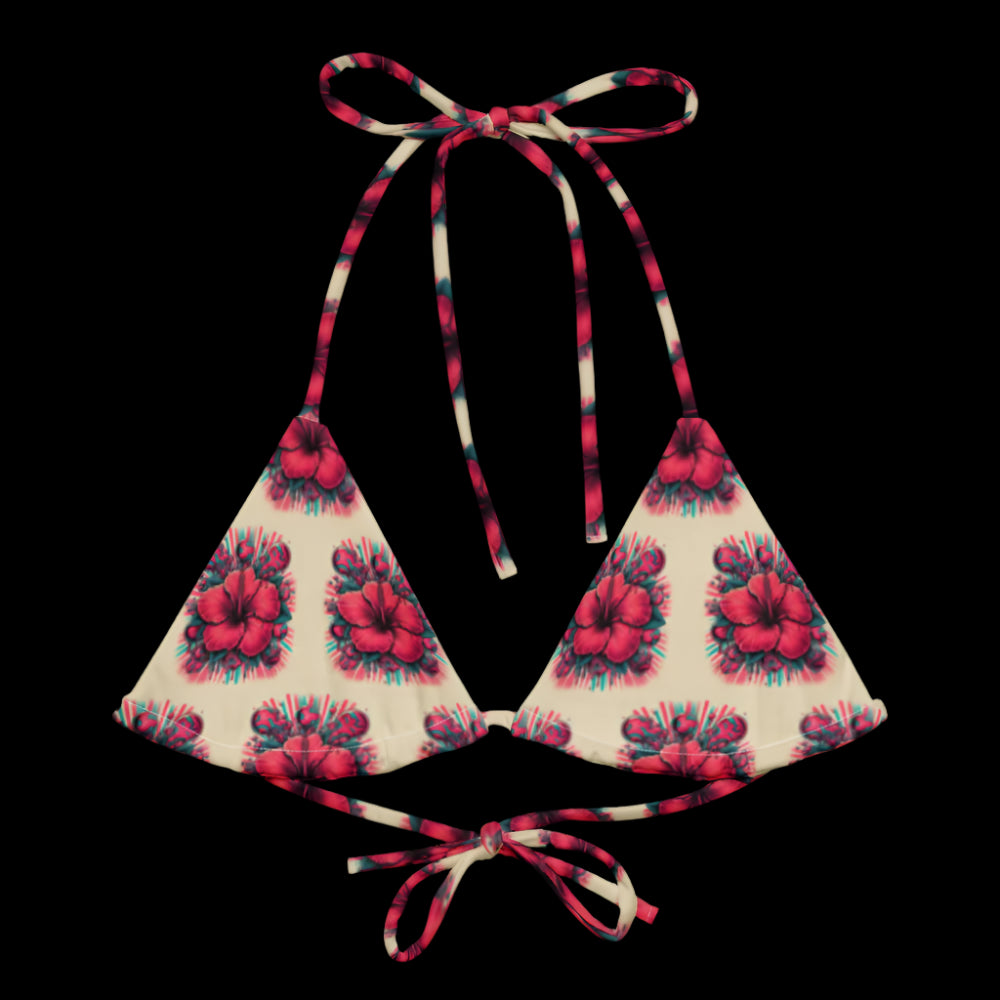 HIBISCUS PADDED BIKINI TOP