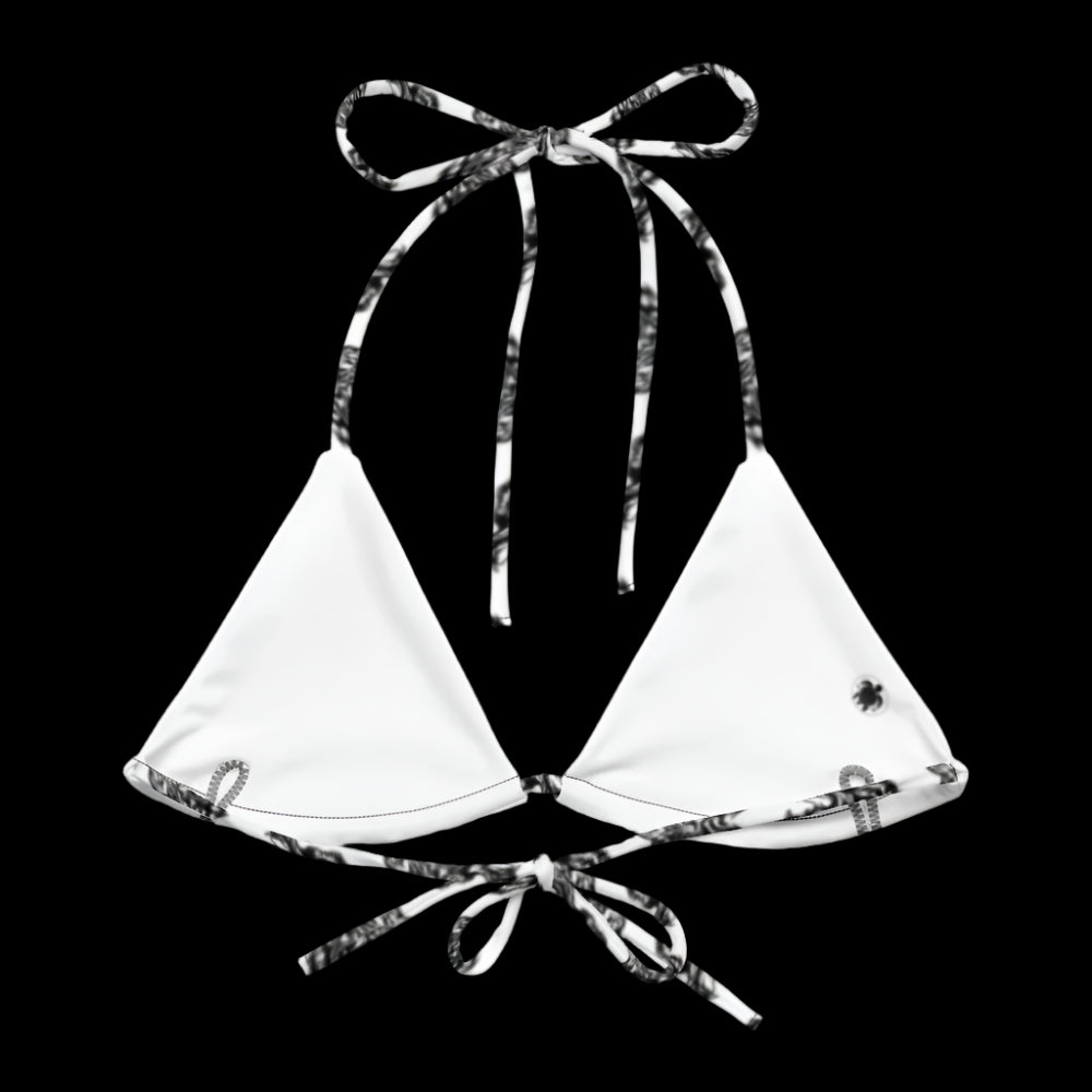 WHITE TIGER PADDED BIKINI TOP
