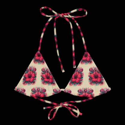 HIBISCUS PADDED BIKINI TOP