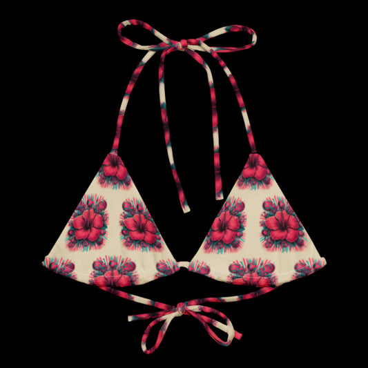 HIBISCUS PADDED BIKINI TOP