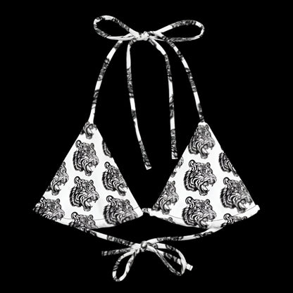 WHITE TIGER PADDED BIKINI TOP